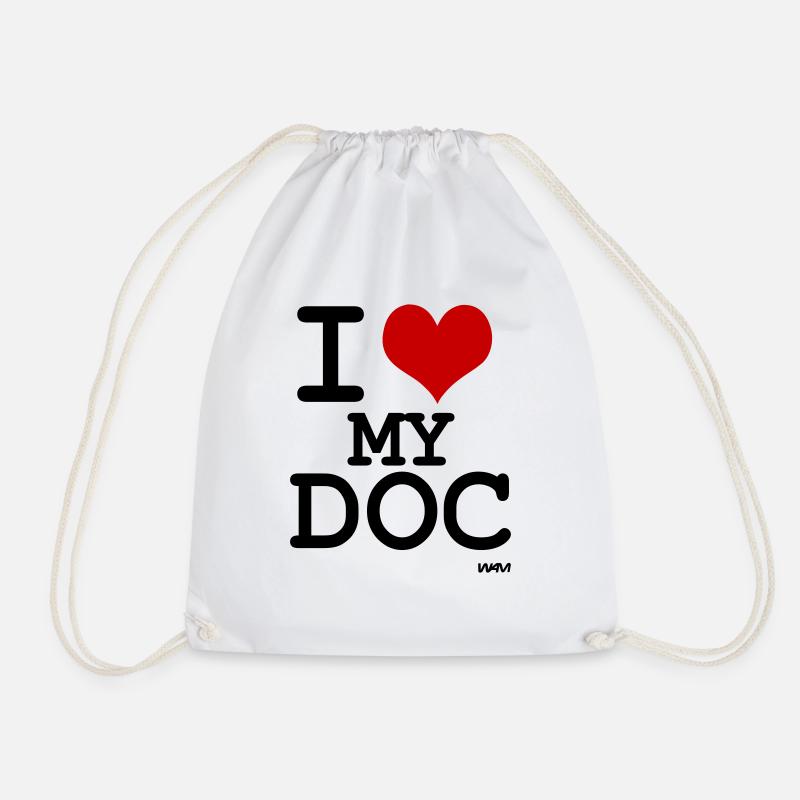 i love my doc - Turnbeutel - Weiß