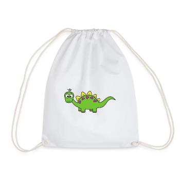 Dino Baby - Drawstring Bag - white - Front