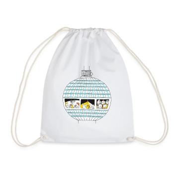 Berlin Fernsehturm | farbig | littlepublic - Turnbeutel - Weiß - Vorne