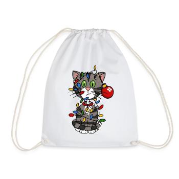 Christmascat - Sac de sport léger - blanc - Devant