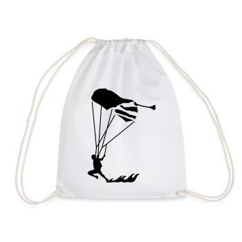 swoop_1 - Drawstring Bag - white - Front
