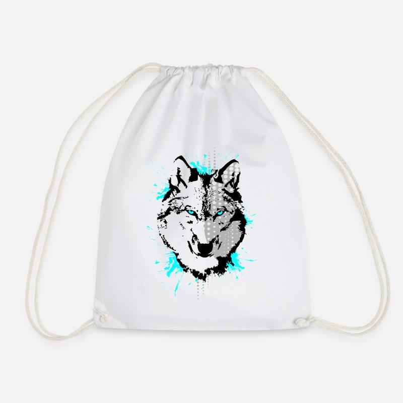 Wolf - Turnbeutel - Weiß