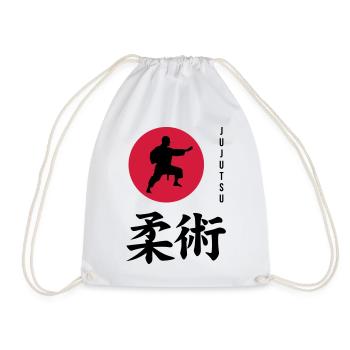 Jujutsu Jiu Jitsu Jiujitsu Ju-jitsu Jiu-jitsu - Drawstring Bag - white - Front