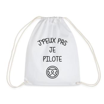 Course Automobile / Voiture / Sport / Pilote - Sac de sport léger - blanc - Devant
