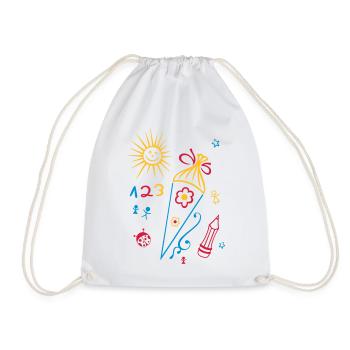 École, départ de l'école, les enfants, - Sac de sport léger - blanc - Devant