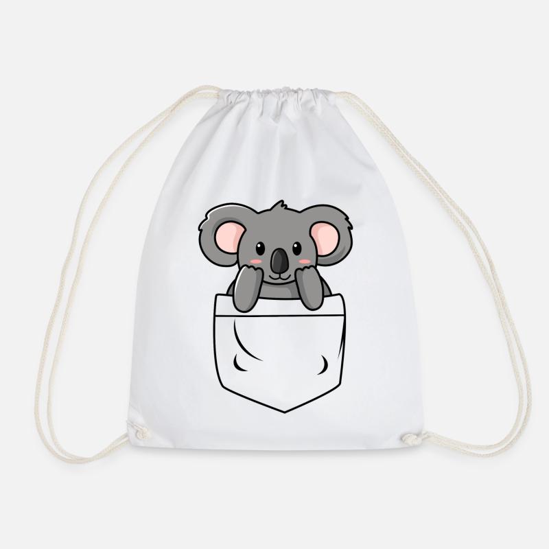 Koala Pocket - Turnbeutel - Weiß