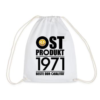55. GEBURTSTAG OSSI OSTPRODUKT 1971 DDR - Turnbeutel - Weiß - Vorne
