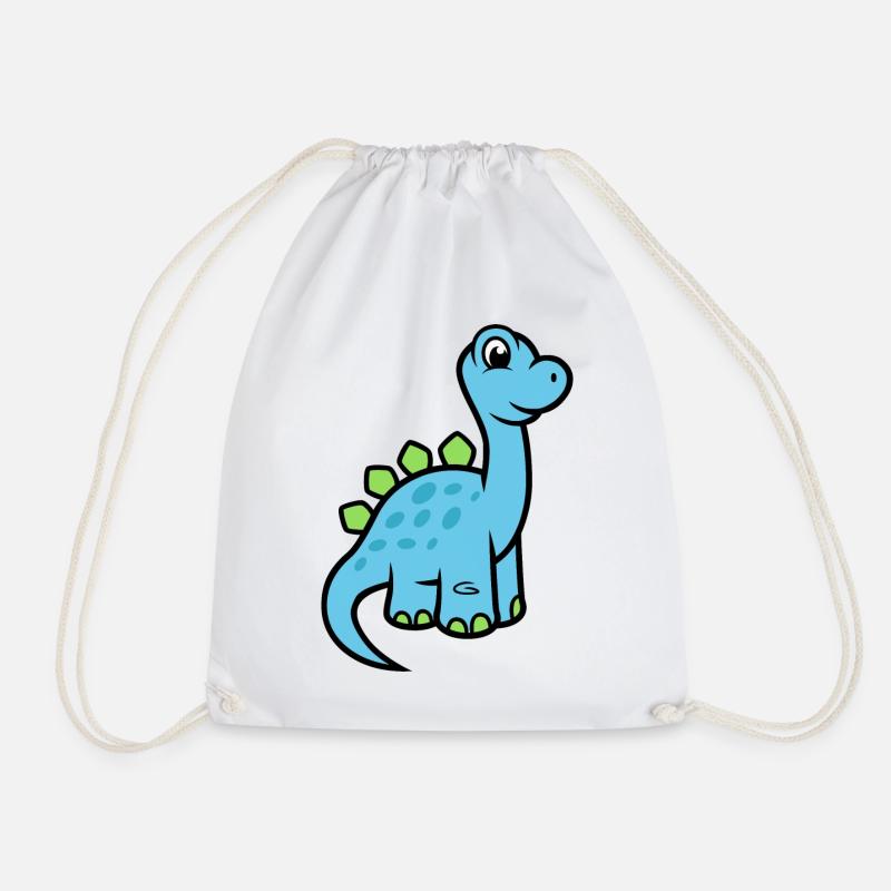 Dinosaurier - Turnbeutel - Weiß