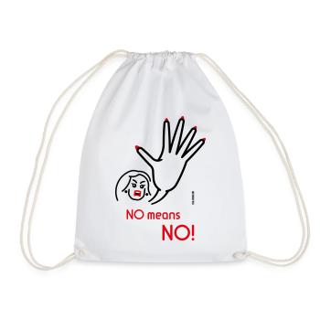 No Means No! (Angry / 2C) - Sac de sport léger - blanc - Devant