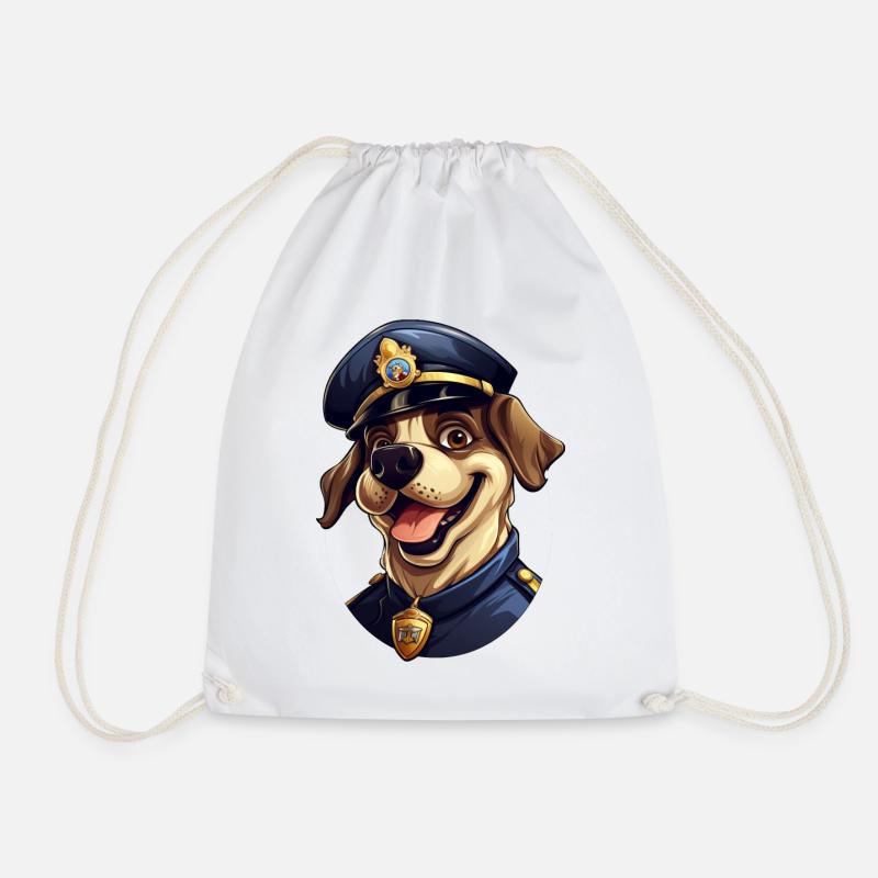 Polizei Hund - Turnbeutel - Weiß