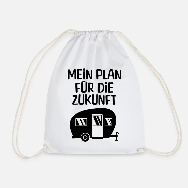 Ferien Statement Wohnwagen Camping Camper Chillen - Turnbeutel - Weiß