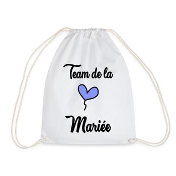 COUPLE. JUST MARRIED. EVJF. SAINT VALENTIN. LOVE. - Sac de sport léger - blanc - Devant