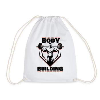 Bodybuilding dark design - Turnbeutel - Weiß - Vorne