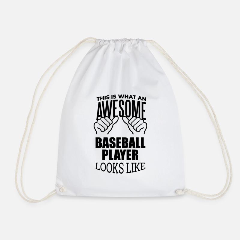 Baseball - Turnbeutel - Weiß