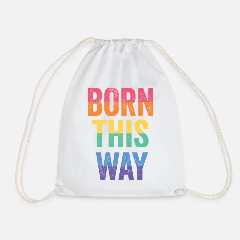 LGBT Pride Month - So geboren - Turnbeutel - Weiß