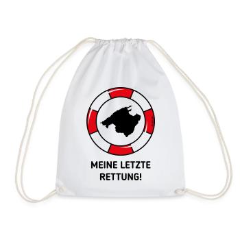 Meine Letzte Rettung! (Mallorca / Urlaub / POS 2C) - Turnbeutel - Weiß - Vorne
