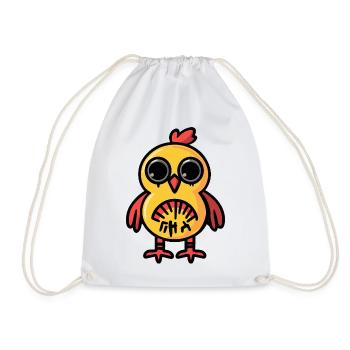 Chicken Halloween Zombie - Drawstring Bag - white - Front
