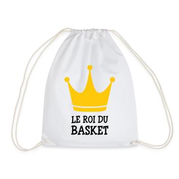 The King of Basketball - Drawstring Bag - white - Front