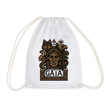 Gaia - Mother Nature - Tree of Life - Drawstring Bag - white - Front
