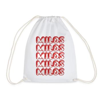 Cadeau pour Milos - Sac de sport léger - blanc - Devant