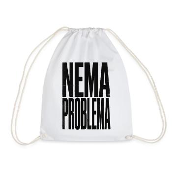 Nema Problema Shirt Funny Balkan Jugo Gift - Drawstring Bag - white - Front