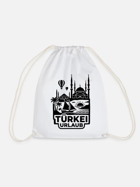 Türkei Urlaub Souvenir - Turnbeutel - Weiß