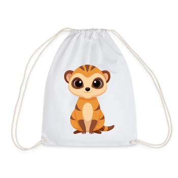 Bébé Suricate mignon - Sac de sport léger - blanc - Devant