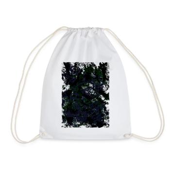 Neon Fog Swirl Pattern - Drawstring Bag - white - Front