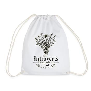 Introverts Botanischer Club - Turnbeutel - Weiß - Vorne