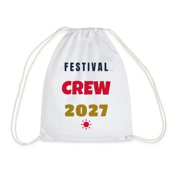 Festival Crew 2027 Squad Gruppe Outfit - Turnbeutel - Weiß - Vorne
