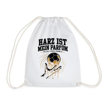 Handballer Geschenk – Harz statt Parfüm - Turnbeutel - Weiß - Vorne