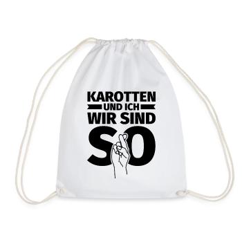 Karotten und ich wir sind so - Turnbeutel - Weiß - Vorne