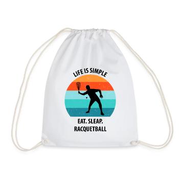 Racqueetball - Sac de sport léger - blanc - Devant