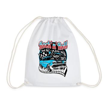 Rockabilly Vintage 50s Party Sock Hop Dance - Sac de sport léger - blanc - Devant