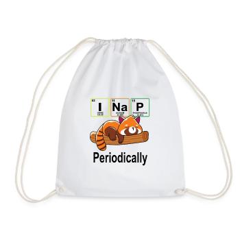 T-shirt Panda Rouge I Nap - Sac de sport léger - blanc - Devant