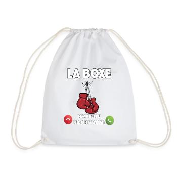 LA BOXE - Sac de sport léger - blanc - Devant