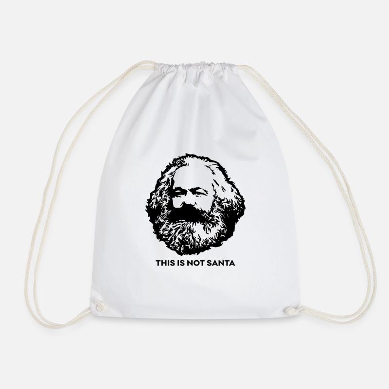 This is not santa Geschenk Karl Marx Marxismus - Turnbeutel - Weiß