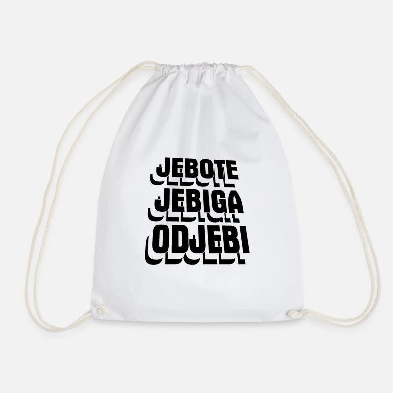 Jebiga Geschenk SFRJ Balkan Jugo Jugoslawien - Turnbeutel - Weiß