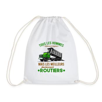 Routier Shirt • Meilleur Metier • Routier Cadeau - Sac de sport léger - blanc - Devant