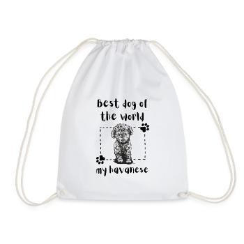 Meilleur chien du monde Bichon havanais Bichon havanais - Sac de sport léger - blanc - Devant