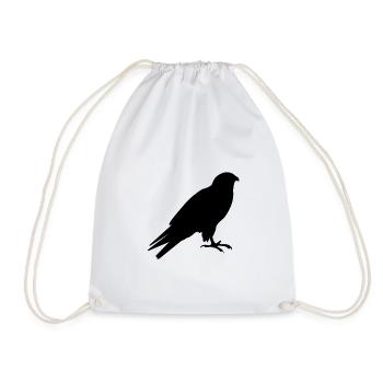 Oiseaux silhouette oiseaux - Sac de sport léger - blanc - Devant