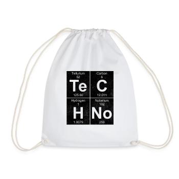 TeCHNo ELEMENT BLOCKS - Turnbeutel - Weiß - Vorne