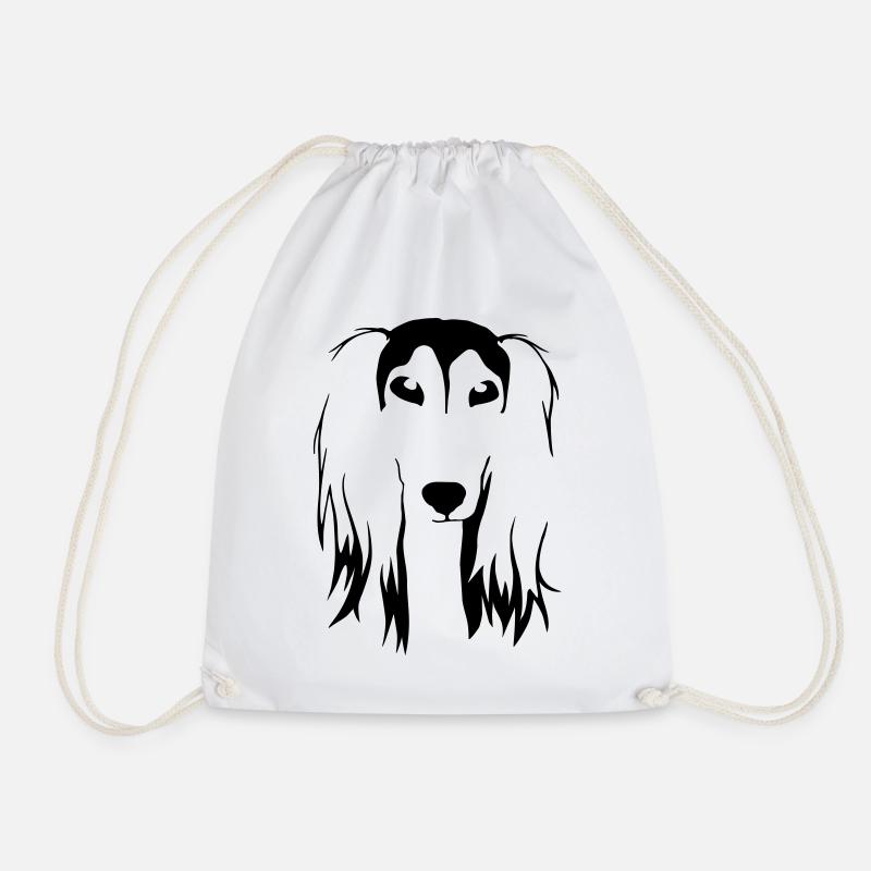 SALUKI - Drawstring Bag - white