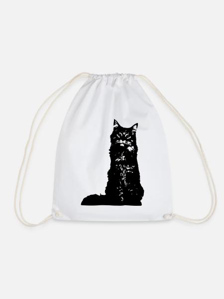 katze - Turnbeutel - Weiß