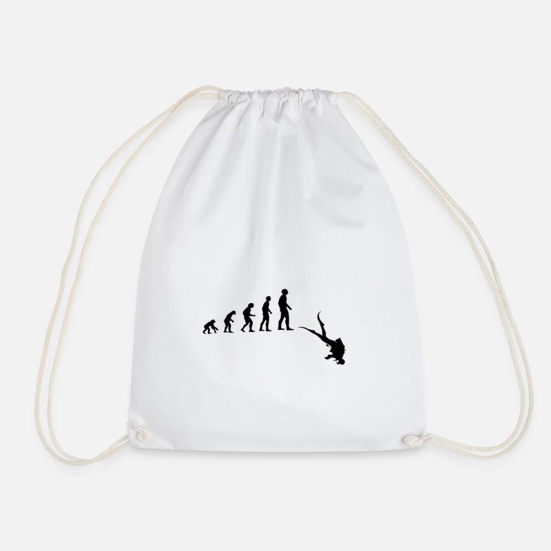 Diver - Drawstring Bag - white