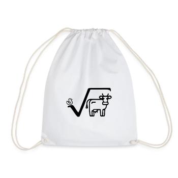 Racine de canard de vache - Sac de sport léger - blanc - Devant