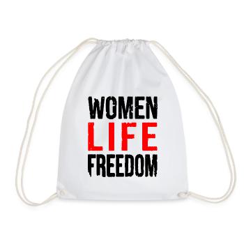 Women life freedom - Turnbeutel - Weiß - Vorne