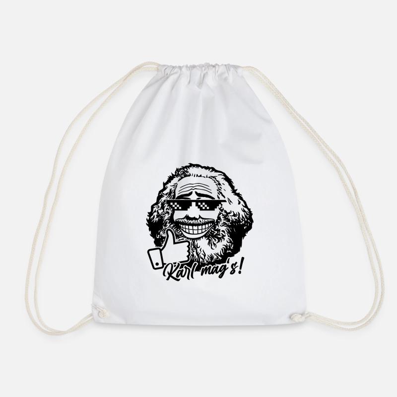 Karl Marx mag's (einfarbig) - Turnbeutel - Weiß
