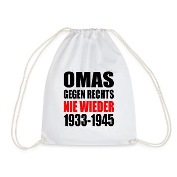 Omas gegen rechts - Turnbeutel - Weiß - Vorne