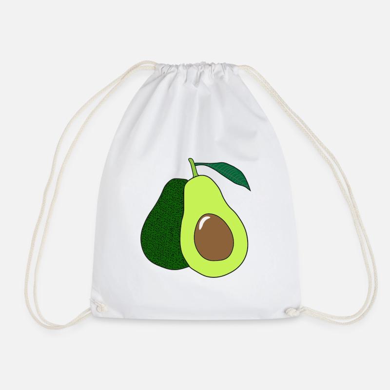 Avocado_Print - Turnbeutel - Weiß